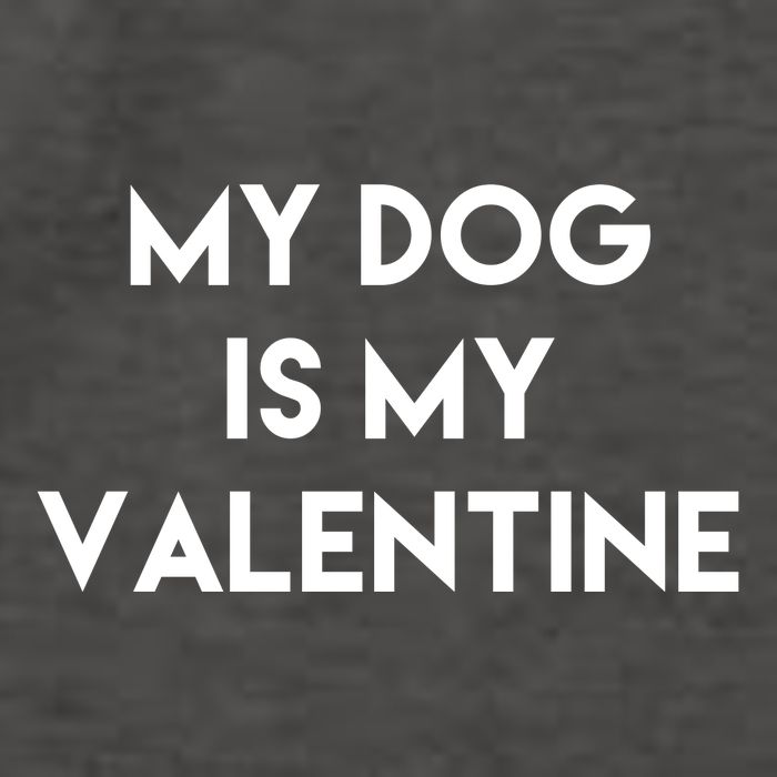 My Dog Is My Valentine Funny Cute Vector Backpack