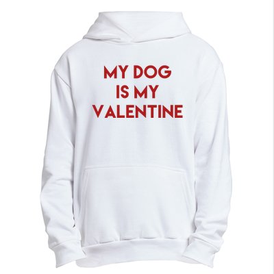 My Dog Is My Valentine Funny Cute Urban Pullover Hoodie