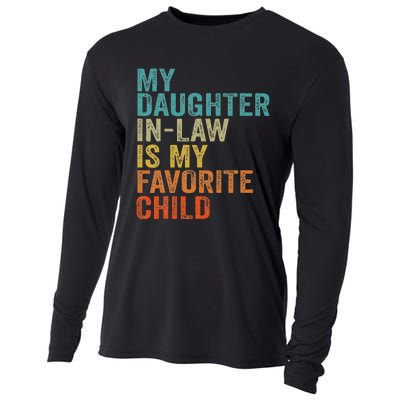 My Daughter In Law Is My Favorite Child Retro Vintage Cooling Performance Long Sleeve Crew