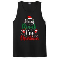 Merry Drunk I'm Christmas Funny Santa Joke Xmas Beer Lover PosiCharge Competitor Tank