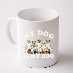 My Dog Is My Boo Halloween Funny Dog Owner Ghost Lover Gift Coffee Mug