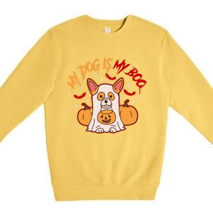 My Dog Is My Boo Cute Gift Premium Crewneck Sweatshirt