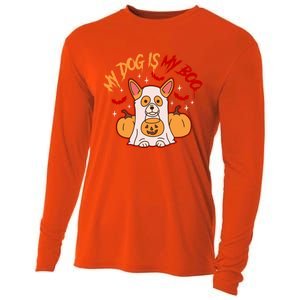 My Dog Is My Boo Cute Gift Cooling Performance Long Sleeve Crew