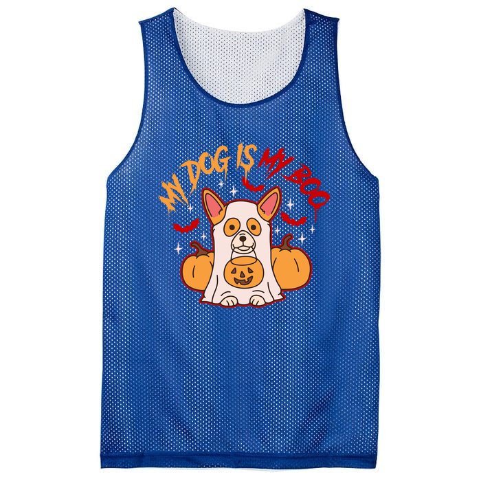 My Dog Is My Boo Cute Gift Mesh Reversible Basketball Jersey Tank