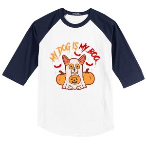 My Dog Is My Boo Cute Gift Baseball Sleeve Shirt