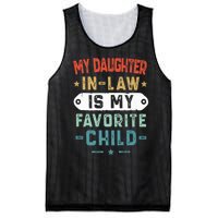 My Daughter In Law Is My Favorite Child Funny Family Gifts Mesh Reversible Basketball Jersey Tank