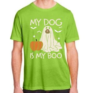 My Dog Is My Boo Funny Ghost Dog Pumpkin Halloween Dog Lover Gift Adult ChromaSoft Performance T-Shirt