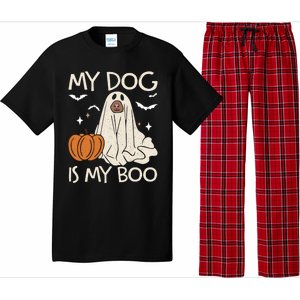 My Dog Is My Boo Funny Ghost Dog Pumpkin Halloween Dog Lover Gift Pajama Set