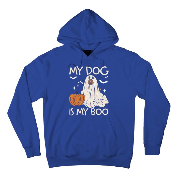 My Dog Is My Boo Funny Ghost Dog Pumpkin Halloween Dog Lover Gift Hoodie