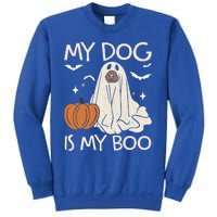 My Dog Is My Boo Funny Ghost Dog Pumpkin Halloween Dog Lover Gift Sweatshirt