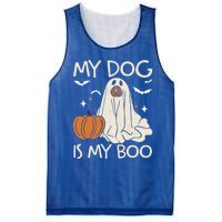 My Dog Is My Boo Funny Ghost Dog Pumpkin Halloween Dog Lover Gift Mesh Reversible Basketball Jersey Tank