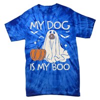 My Dog Is My Boo Funny Ghost Dog Pumpkin Halloween Dog Lover Gift Tie-Dye T-Shirt