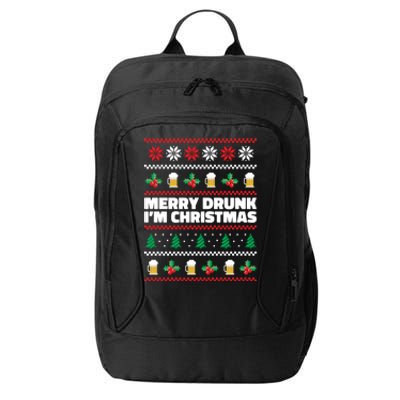 Merry Drunk IM Christmas Ugly Christimas Ing Christmas Gift City Backpack