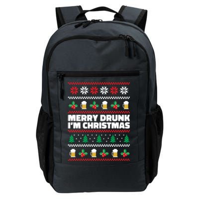 Merry Drunk IM Christmas Ugly Christimas Ing Christmas Gift Daily Commute Backpack