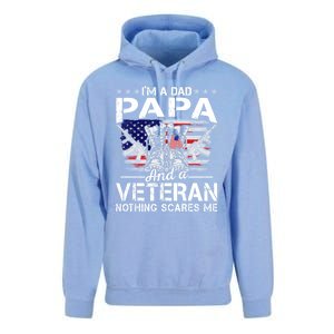 Men Distressed I'm A Dad Papa Gift Veteran Father's Day Gift Unisex Surf Hoodie