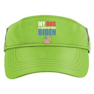 My Dog Is Smarter Than Your President Biden Funny AntiBiden Adult Drive Performance Visor