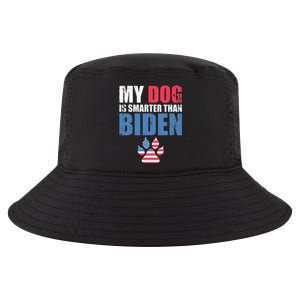 My Dog Is Smarter Than Your President Biden Funny AntiBiden Cool Comfort Performance Bucket Hat