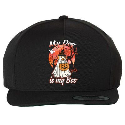 My Dog Is My Boo Funny Halloween Funny Gift Wool Snapback Cap