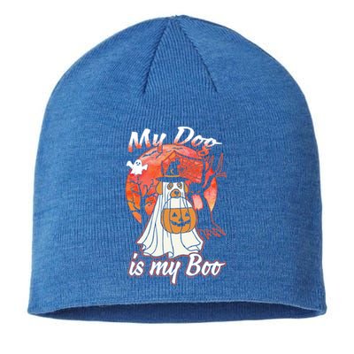 My Dog Is My Boo Funny Halloween Funny Gift Sustainable Beanie