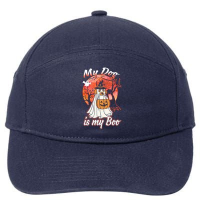 My Dog Is My Boo Funny Halloween Funny Gift 7-Panel Snapback Hat