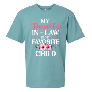 My Daughter In Law Is My Favorite Child S.hirt Mother In Law Sueded Cloud Jersey T-Shirt