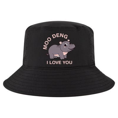 Moo Deng I Love You Cool Comfort Performance Bucket Hat