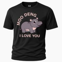 Moo Deng I Love You Cooling Performance Crew T-Shirt