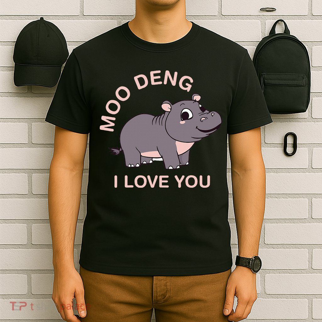 Moo Deng I Love You T-Shirt