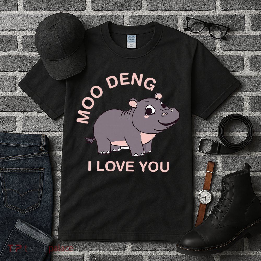 Moo Deng I Love You Tall T-Shirt