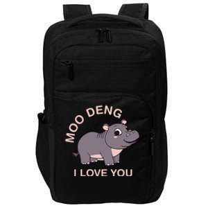 Moo Deng I Love You Impact Tech Backpack