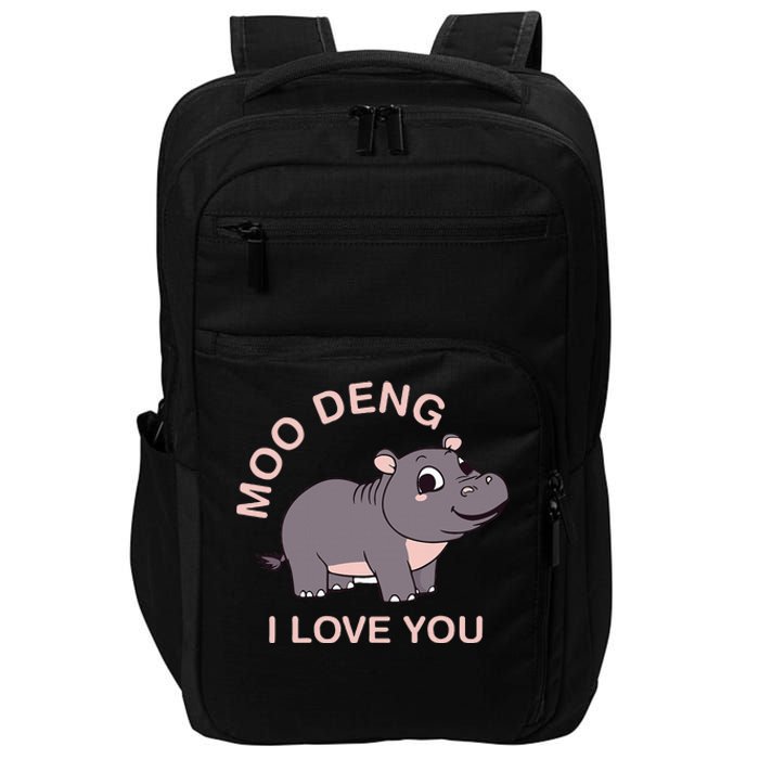 Moo Deng I Love You Impact Tech Backpack