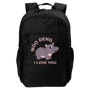 Moo Deng I Love You Daily Commute Backpack