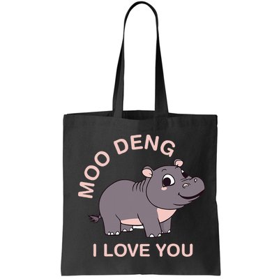 Moo Deng I Love You Bag