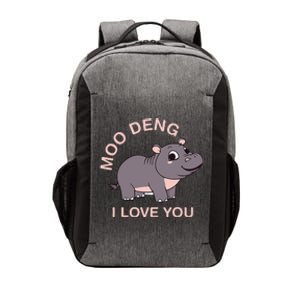 Moo Deng I Love You Vector Backpack