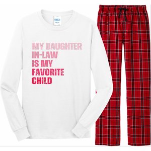 My Daughter In Law Is My Favorite Child Fathers Day In Law Long Sleeve Pajama Set