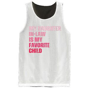 My Daughter In Law Is My Favorite Child Fathers Day In Law Mesh Reversible Basketball Jersey Tank