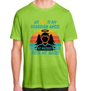 My Dad Is My Guardian Angel Retro Style Adult ChromaSoft Performance T-Shirt