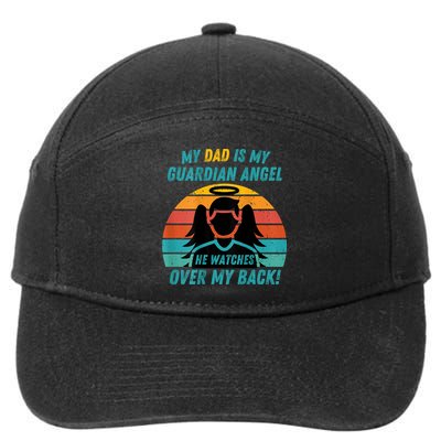 My Dad Is My Guardian Angel Retro Style 7-Panel Snapback Hat