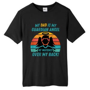 My Dad Is My Guardian Angel Retro Style Tall Fusion ChromaSoft Performance T-Shirt