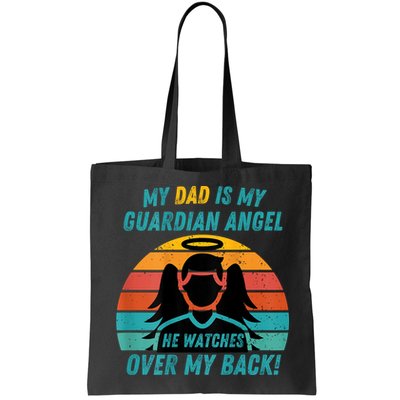 My Dad Is My Guardian Angel Retro Style Bag