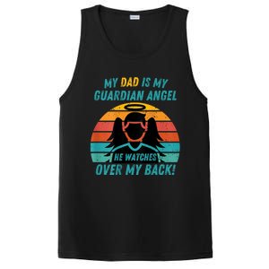 My Dad Is My Guardian Angel Retro Style PosiCharge Competitor Tank