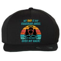 My Dad Is My Guardian Angel Retro Style Wool Snapback Cap