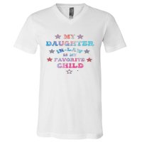 My Daughter In Law Is My Favorite Child Father's Day In Law V-Neck T-Shirt