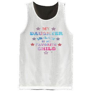 My Daughter In Law Is My Favorite Child Father's Day In Law Mesh Reversible Basketball Jersey Tank