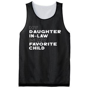 My Daughter In Law Is My Favorite Child Funny Retro Father D Mesh Reversible Basketball Jersey Tank