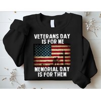 Memorial Day Is For Them Veteran's Day Is For Me Veteran Sweatshirt