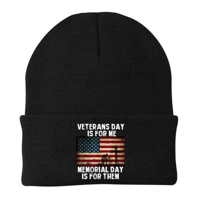 Memorial Day Is For Them Veteran's Day Is For Me Veteran Beanie