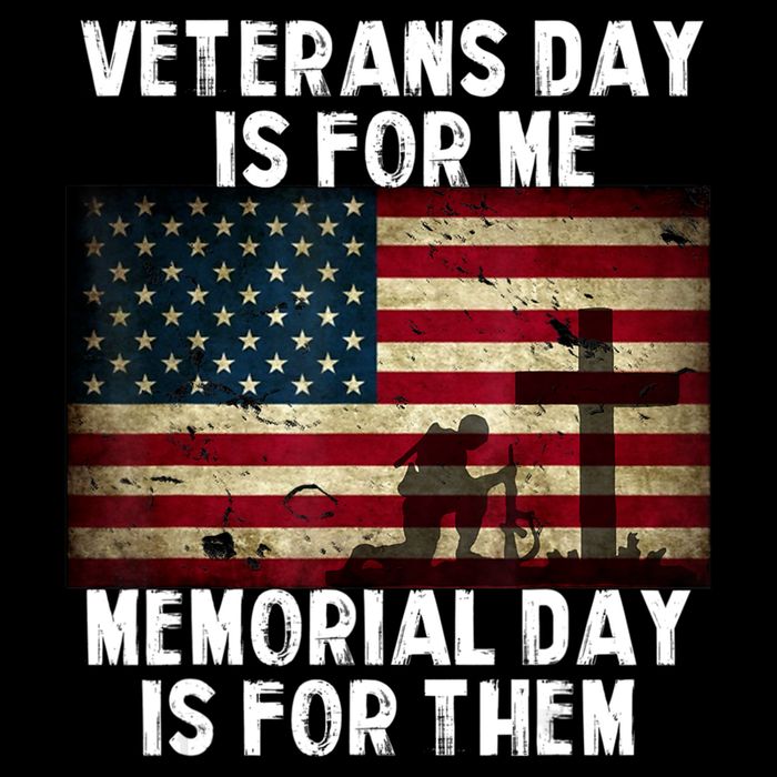Memorial Day Is For Them Veteran's Day Is For Me Veteran Flatbill Hat