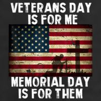 Memorial Day Is For Them Veteran's Day Is For Me Veteran Golf Towel