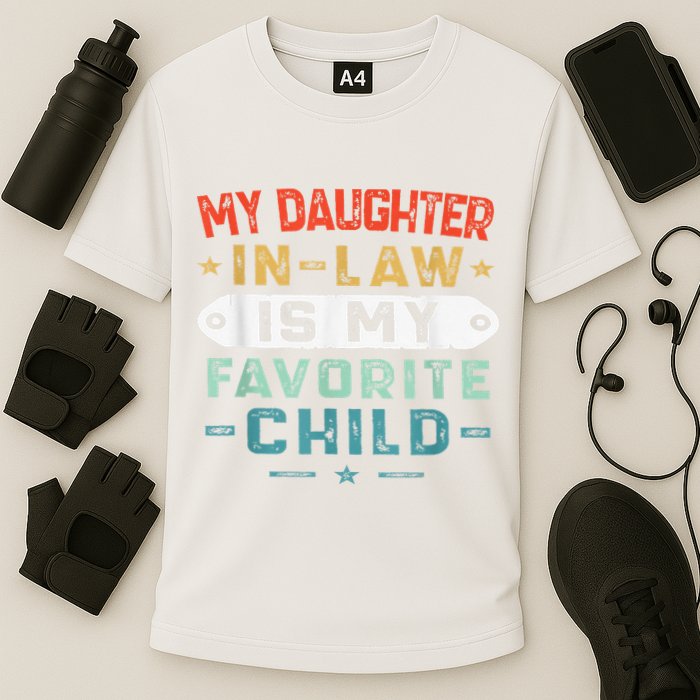 My Daughter In Law Is My Favorite Child Funny Family Gifts Cooling Performance Crew T-Shirt
